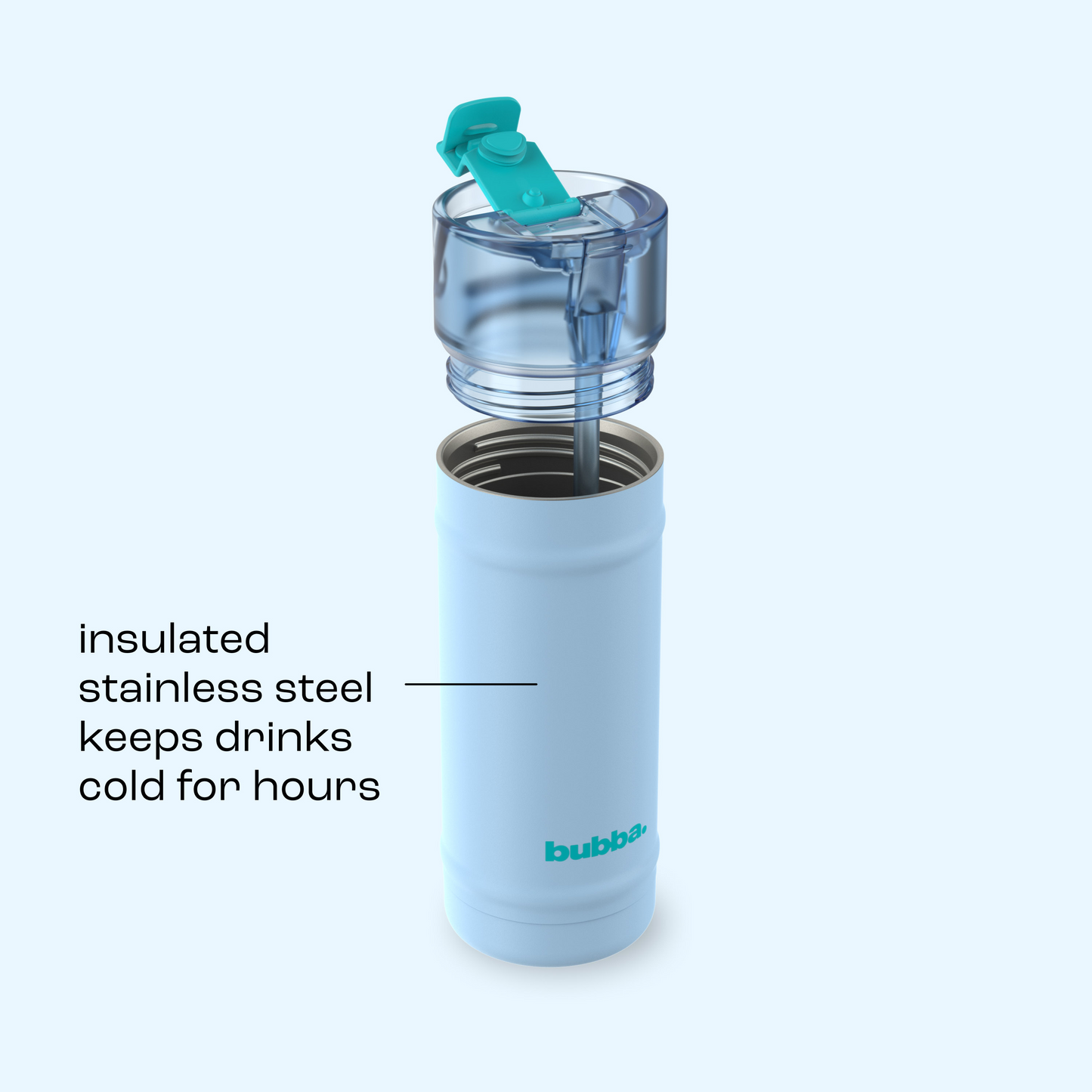 bubba 18 oz DualSip Insulated Stainless Steel Water Bottle - Daydreamin - US 4741