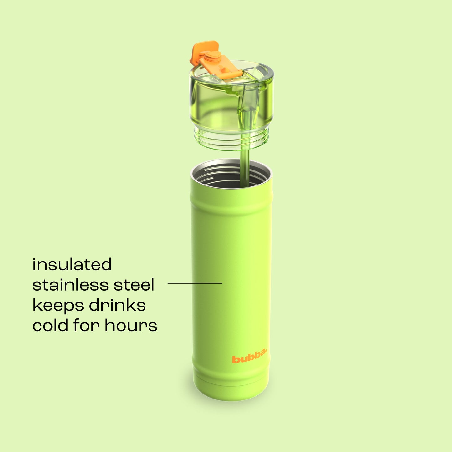 bubba 24 oz DualSip Insulated Stainless Steel Water Bottle - Glow Up - US 3167
