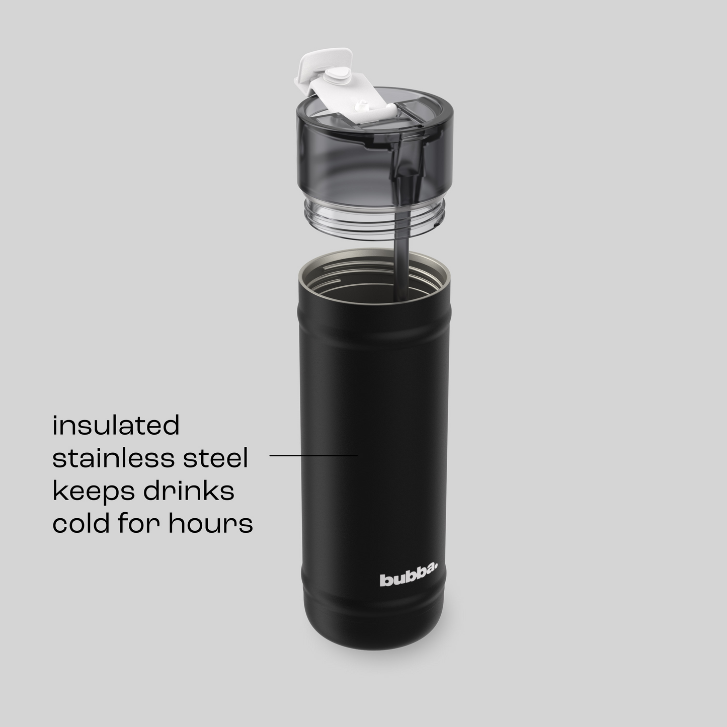 bubba 32 oz DualSip Insulated Stainless Steel Water Bottle - Office Siren - US 7407