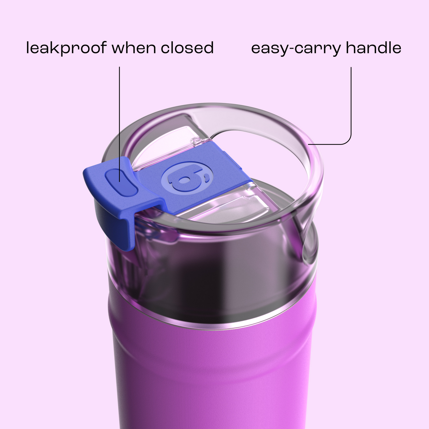 bubba 18 oz DualSip Insulated Stainless Steel Water Bottle - Mood Booster - US 9592