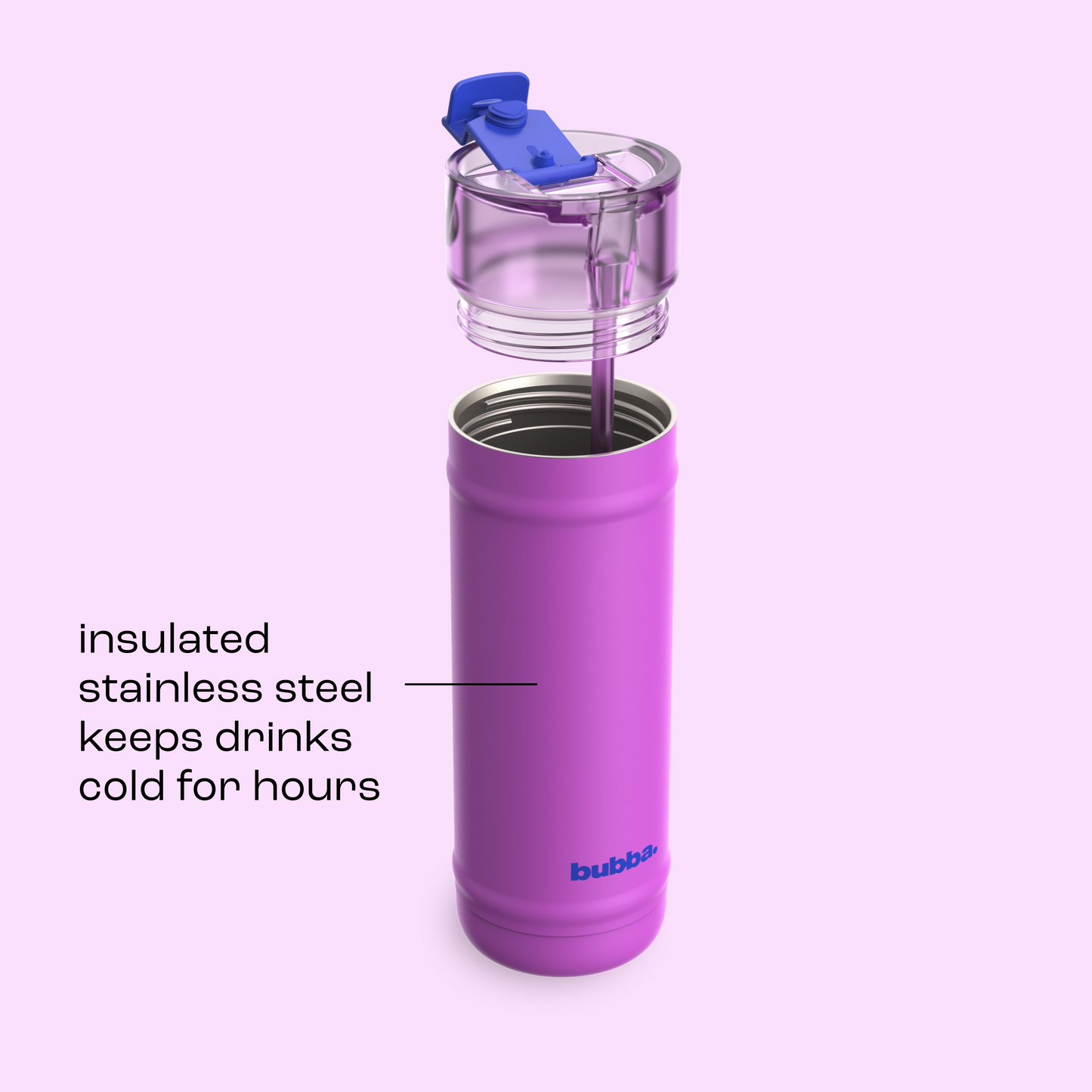 bubba 32 oz DualSip Insulated Stainless Steel Water Bottle - Mood Booster - US 5368