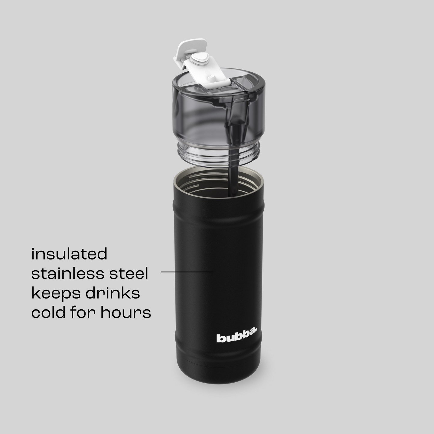 bubba 18 oz DualSip Insulated Stainless Steel Water Bottle -  Office Siren - US 2941