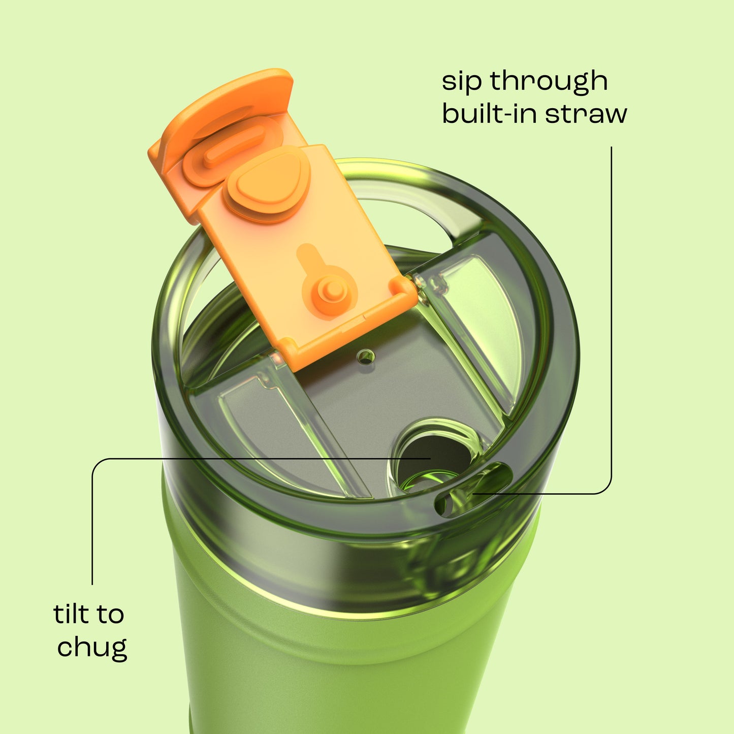 bubba 24 oz DualSip Insulated Stainless Steel Water Bottle - Glow Up - US 3167