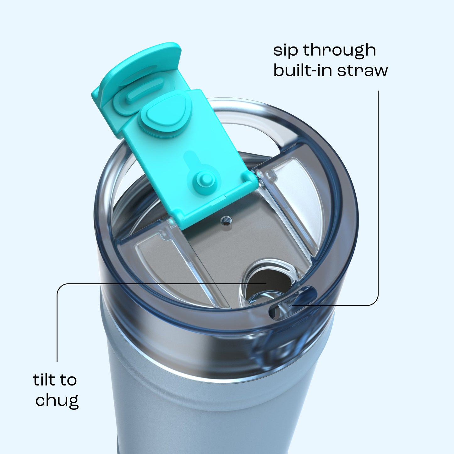 bubba 24 oz DualSip Insulated Stainless Steel Water Bottle - Daydreamin - US 8094