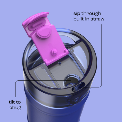 bubba 18 oz DualSip Insulated Stainless Steel Water Bottle - Ocean Energy - US 7512