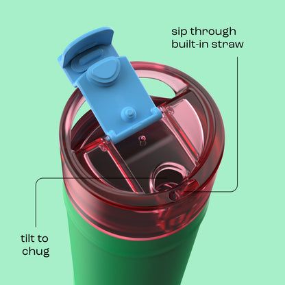 bubba 24 oz DualSip Insulated Stainless Steel Water Bottle - Fresh Serve - US 4645