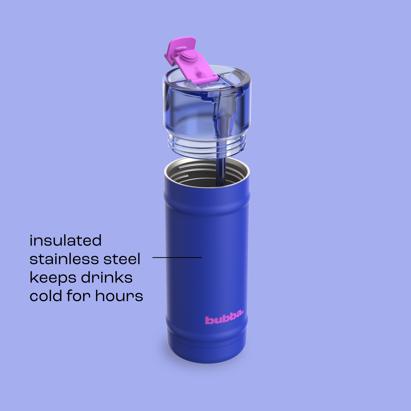 bubba 18 oz DualSip Insulated Stainless Steel Water Bottle - Ocean Energy - US 7512