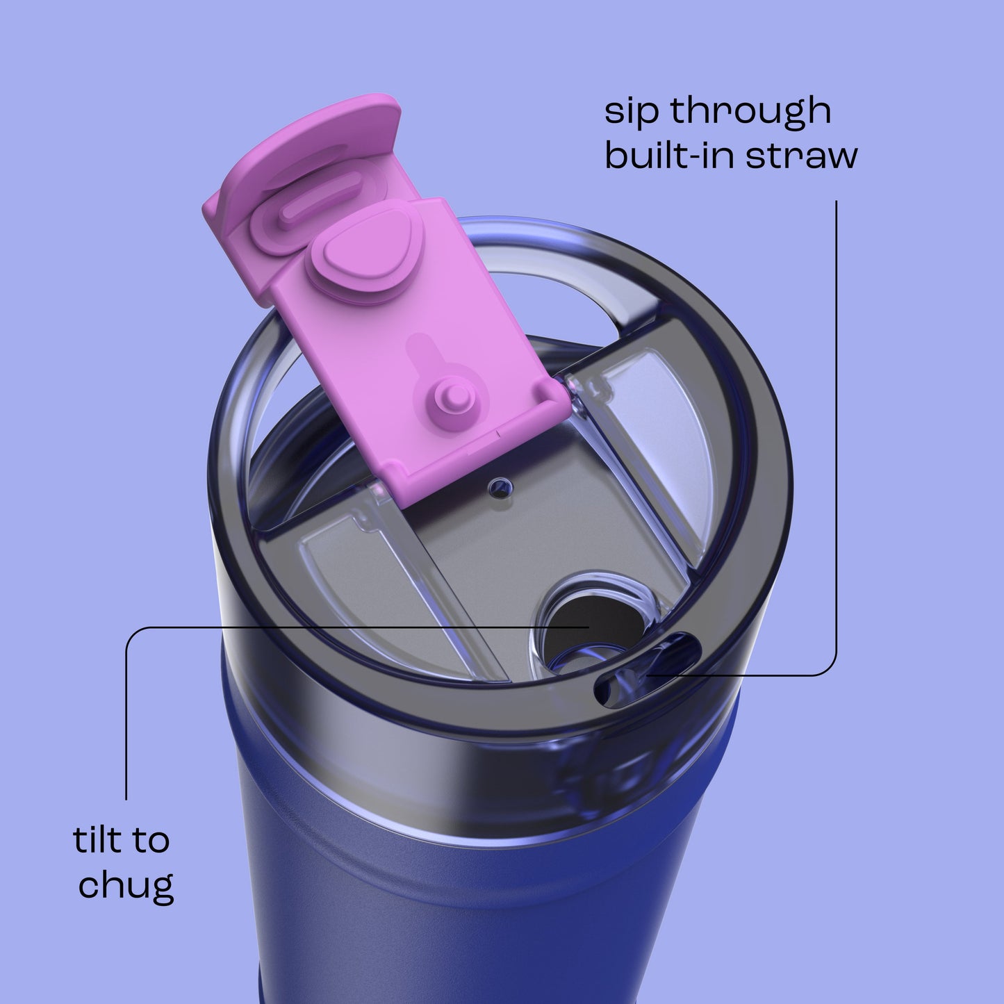 bubba 24 oz DualSip Insulated Stainless Steel Water Bottle - Ocean Energy - US 5370